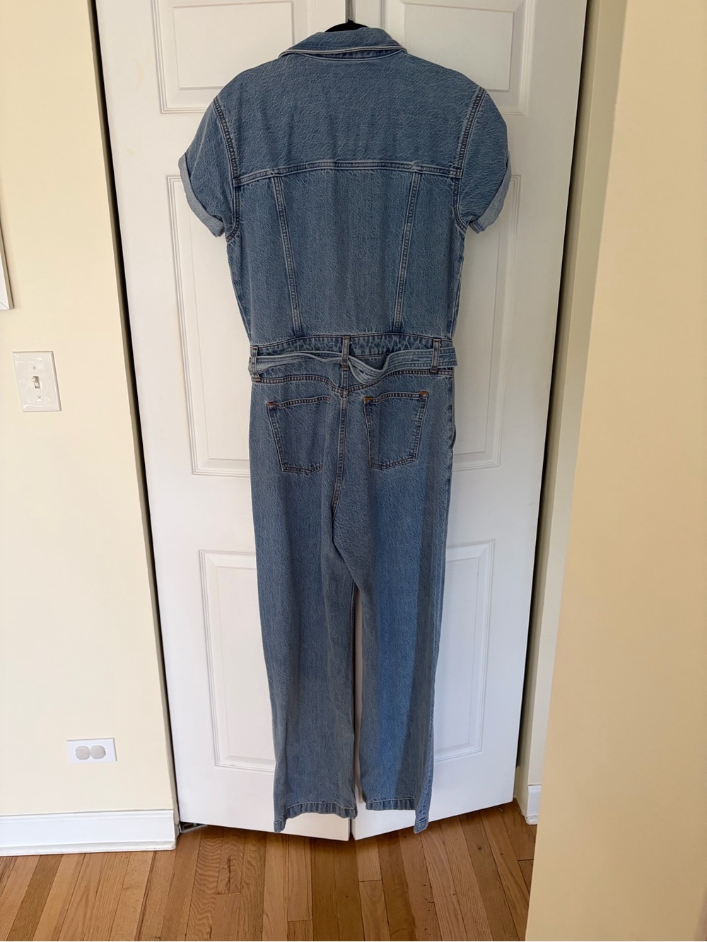 Abercrombie & Fitch Light Wash Denim Jumpsuit - Picture 4 of 4